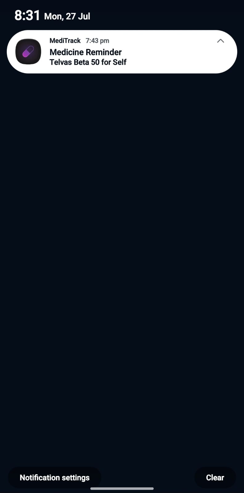 Lock Screen Notification